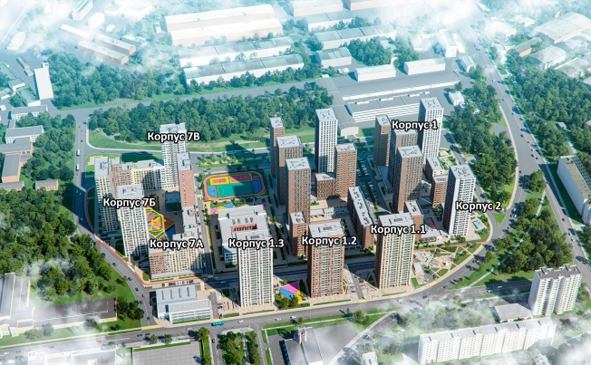 Купить квартиру в ЖК Сиреневый парк в Москве. Вариант № 98151, 9, площадь - квм, цена 12487977 рублей