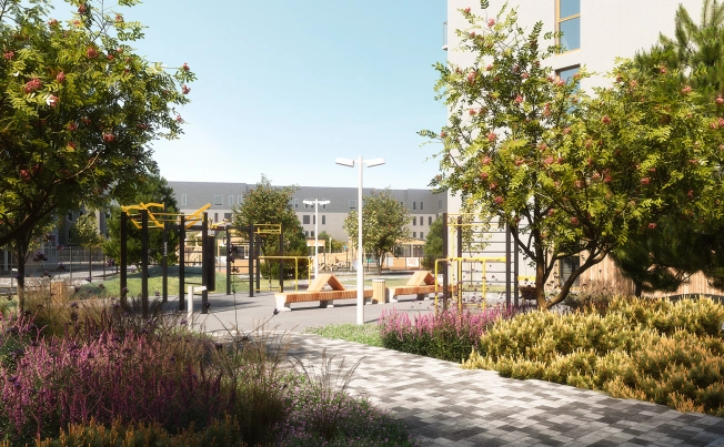 Купить однокомнатную квартиру в ЖК ЭкоКвартал NEGA в Ленинградской области. Вариант № 7829960, 5, площадь -  квм, цена 6760000 рублей