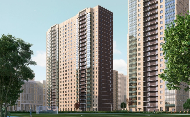 Купить двухкомнатную квартиру в новостройках у метро Парнас в Санкт-Петербурге. Вариант № 7714683, 7, площадь -  квм, цена 14271390 рублей