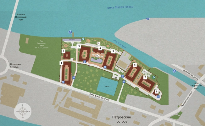 Купить пятикомнатную квартиру в Санкт-Петербурге. Вариант № 75747, 7, площадь -  квм, цена 62006080 рублей