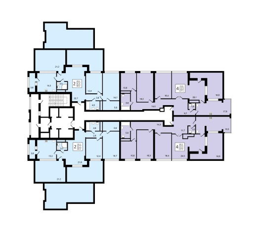 Купить трехкомнатную квартиру на улице Станкевича в Воронеже. Вариант № 152309, 14, площадь -  квм, цена 15749532 рублей