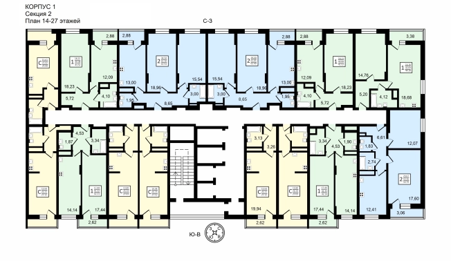 Купить Студию в Воронеже. Вариант № 6946250, 16, площадь - квм, цена 3100000 рублей