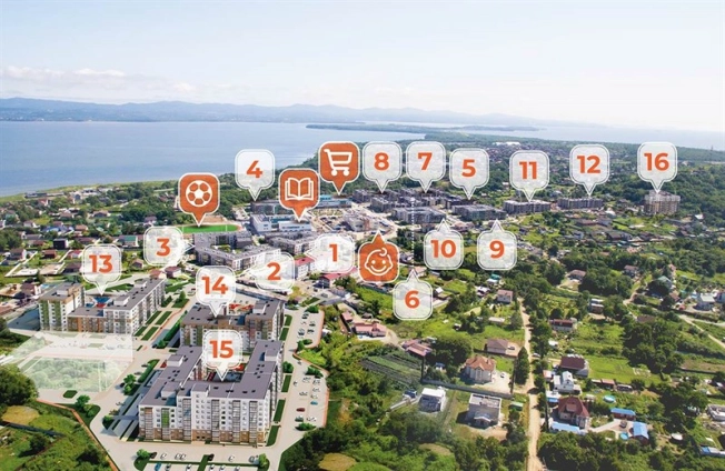 Купить квартиру в ЖК Формат в Приморском крае. Вариант № 9412561, 13, площадь -  квм, цена 7368942 рублей