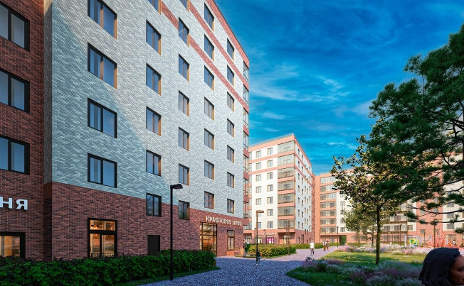 Купить трехкомнатную квартиру у метро Парнас в Ленинградской области. Вариант № 7601448, 3, площадь -  квм, цена 10574080 рублей