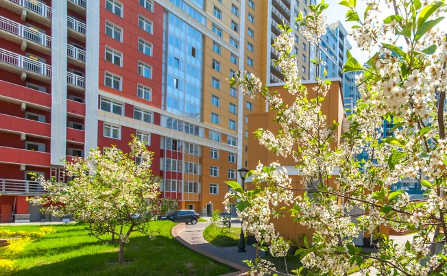 Купить однокомнатную квартиру в новостройках у метро Проспект Просвещения в Санкт-Петербурге. Вариант № 4037742, 5, площадь -  квм, цена 9883551 рублей