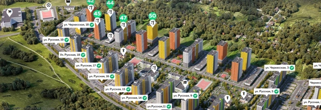 Купить Студию в ЖК Анкудиновский Парк в Нижегородской области. Вариант № 112642, 3, площадь -  квм, цена 4628000 рублей