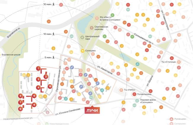 Купить квартиру в ЖК Лучи в Москве. Вариант № 4188008, 8, площадь - квм, цена 12854306 рублей