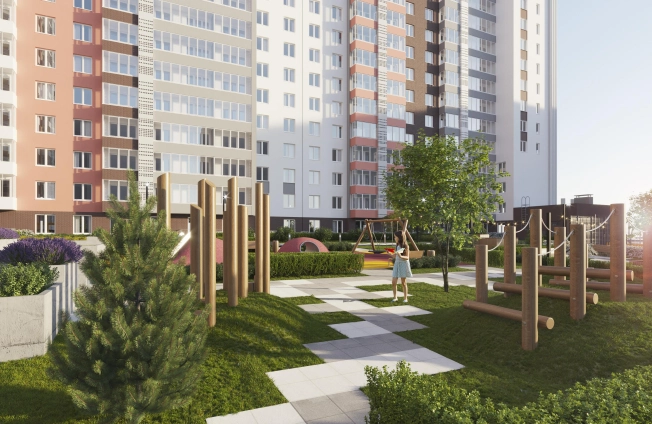 Купить трехкомнатную квартиру в ЖК Холмогоровский 4 в Ижевске. Вариант № 68076, 2, площадь -  квм, цена 6436640 рублей