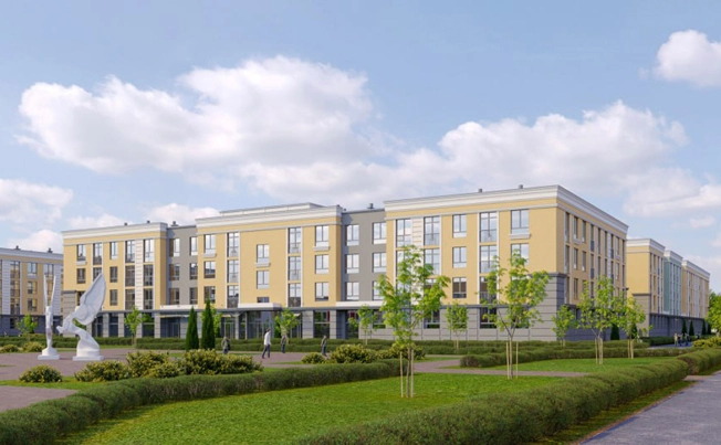 Купить двухкомнатную квартиру в новостройках в ЖК Дубровский в Санкт-Петербурге. Вариант № 6608228, 1, площадь -  квм, цена 9938700 рублей