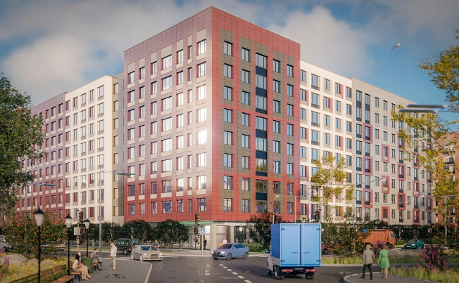 Купить однокомнатную квартиру в ЖК Квартал Заречье в Санкт-Петербурге. Вариант № 6707121, 4, площадь -  квм, цена 6639848 рублей