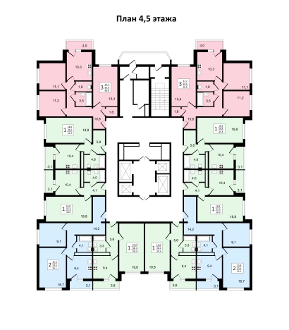 Купить квартиру в новостройках в ЖК Задонье в Воронеже. Вариант № 127417, 26, площадь -  квм, цена 8158587 рублей
