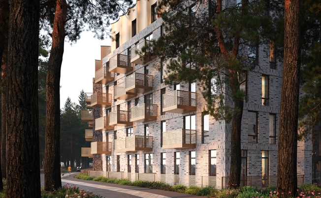 Купить трехкомнатную квартиру в ЖК Рощино Residence в Ленинградской области. Вариант № 7601842, 4, площадь -  квм, цена 91956000 рублей