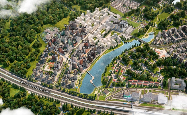 Купить квартиру у метро Прокшино в Москве. Вариант № 2205008, 19, площадь - квм, цена 16733379 рублей