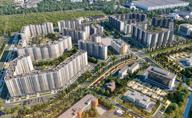 Купить квартиру на улице Современников в Ленинградской области. Вариант № 7202923, 2, площадь -  квм, цена 9872800 рублей