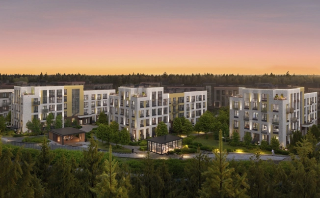 Купить двухкомнатную квартиру в ЖК Ranta Residence в Санкт-Петербурге. Вариант № 6052697, 4, площадь -  квм, цена 19536300 рублей