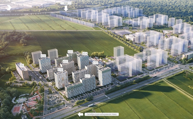 . Вариант № 6897889, 2, площадь - 21.71 квм, цена 4637234 рублей