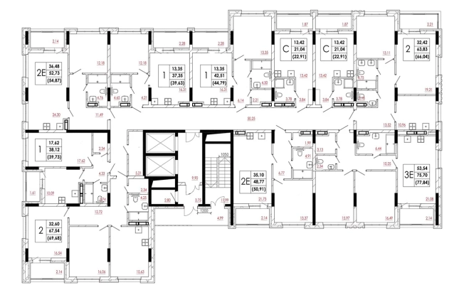 Купить квартиру в новостройках в ЖК L- град в Воронеже. Вариант № 88056, 19, площадь -  квм, цена 6237350 рублей