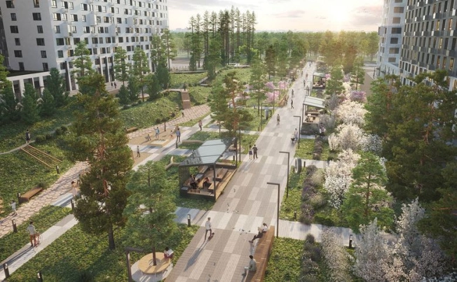 Купить однокомнатную квартиру в новостройках на улице Проектируемый проезд № 6415 в Москве. Вариант № 3070837, 6, площадь - квм, цена 8300000 рублей