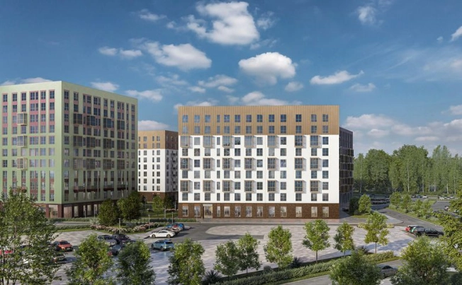 Купить трехкомнатную квартиру в ЖК Квартал Лаголово в Ленинградской области. Вариант № 6709390, 5, площадь -  квм, цена 8614398 рублей