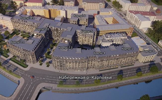 Купить двухкомнатную квартиру в новостройках в районе Петроградский в Санкт-Петербурге. Вариант № 120717, 5, площадь -  квм, цена 41800000 рублей