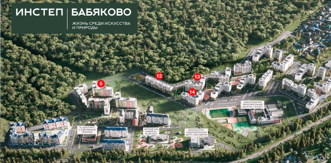 . Вариант № 101432, 15, площадь - 59.14 квм, цена 6180130 рублей