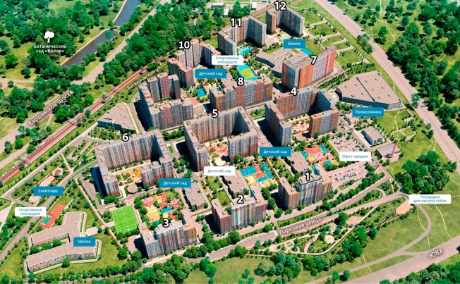 Купить многокомнатную квартиру в новостройках в районе Савёловский в Москве. Вариант № 9839297, 10, площадь -  квм, цена 20133160 рублей