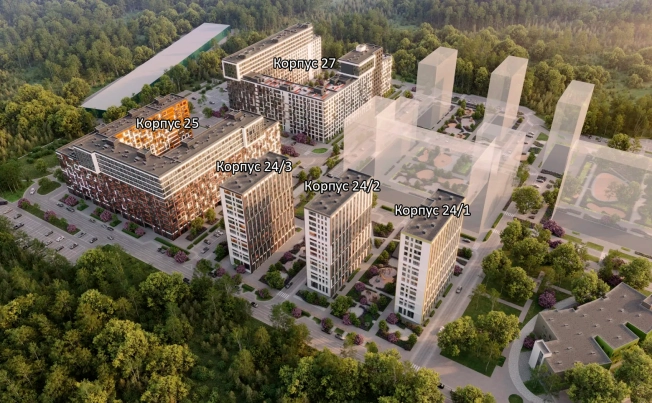 Купить однокомнатную квартиру в новостройках на улице Проектируемый проезд № 6415 в Москве. Вариант № 8880589, 11, площадь -  квм, цена 8900000 рублей