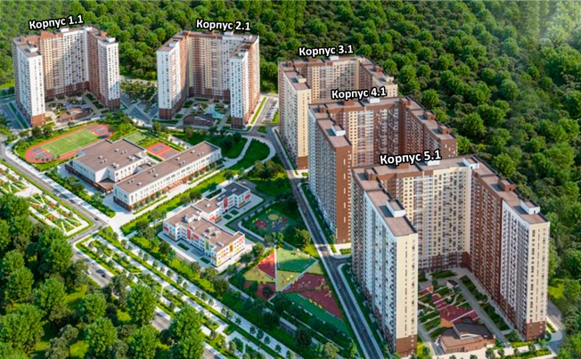 Купить квартиру в ЖК 1-й Лермонтовский в Люберцах. Вариант № 9876463, 9, площадь -  квм, цена 12247370 рублей