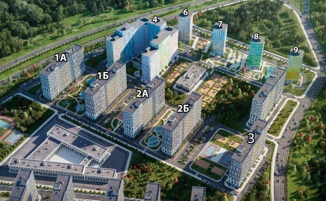 Купить трехкомнатную квартиру в ЖК Новый Зеленоград в Московской области. Вариант № 98792, 10, площадь - квм, цена 12158908 рублей