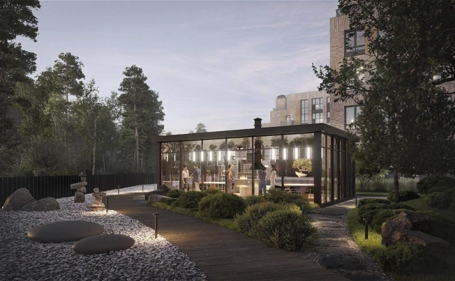 Купить однокомнатную квартиру в ЖК Ranta Residence в Санкт-Петербурге. Вариант № 5633027, 2, площадь -  квм, цена 17559200 рублей