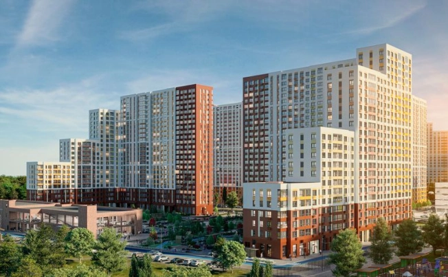 Купить двухкомнатную квартиру у метро Домодедовская в Видном. Вариант № 9904922, 1, площадь -  квм, цена 17462250 рублей