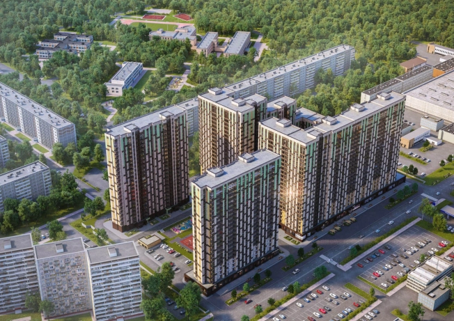 . Вариант № 166, 2, площадь - от от 58 м² квм, цена от 20 750 600 ₽ рублей