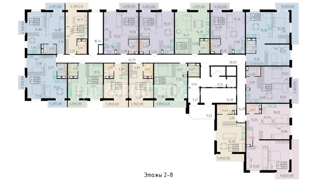 Жилые комплексы в Архангельске. Вариант № 4446, 3, цена 7800000 рублей