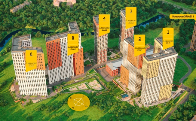 Жилые комплексы в Москве. Вариант № 141, 5, цена 13346439 рублей