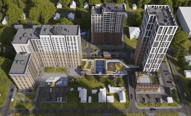 . Вариант № 1607, 2, площадь - от от 24 м² квм, цена от 2 214 800 ₽ рублей