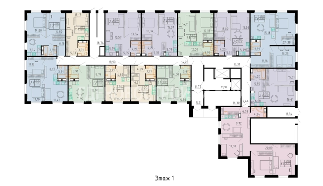 Жилые комплексы в Архангельске. Вариант № 4446, 2, цена 7800000 рублей