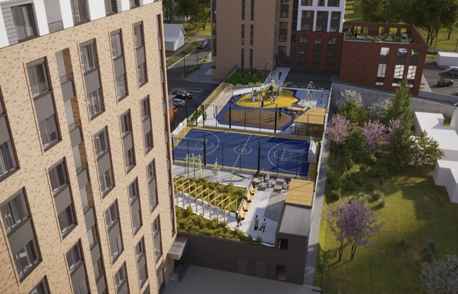 . Вариант № 1607, 3, площадь - от от 24 м² квм, цена от 2 214 800 ₽ рублей