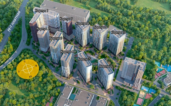 . Вариант № 143, 9, площадь - от за 38.1 м² квм, цена  рублей