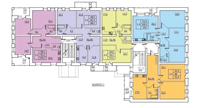 Жилые комплексы в регионе Вологодская область. Вариант № 1914, 5, цена 7187500 рублей