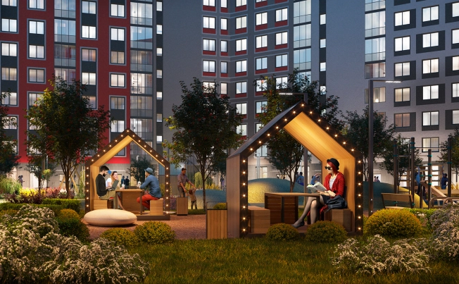 . Вариант № 1668, 2, площадь - от за 22.2 м² квм, цена  рублей