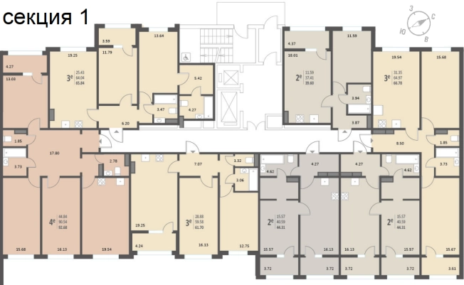 Жилые комплексы в Воронеже. Вариант № 3195, 8, цена 5694540 рублей