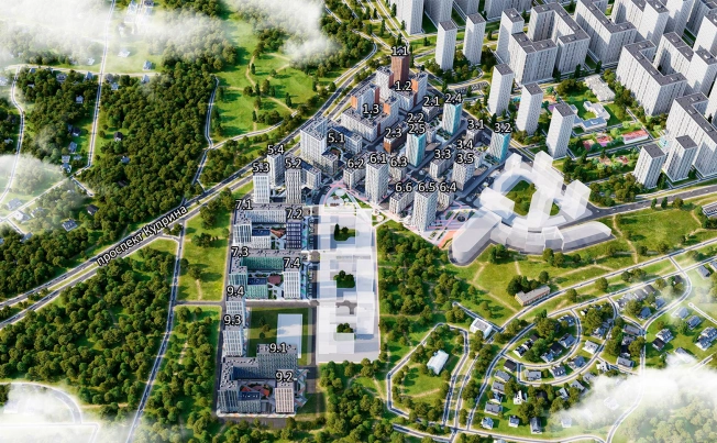 . Вариант № 2048, 15, площадь - от от 21 м² квм, цена от 9 082 504 ₽ рублей