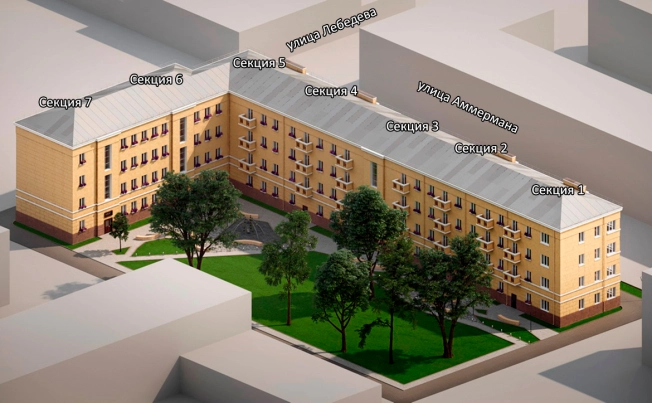 . Вариант № 2198, 4, площадь - от от 22 м² квм, цена от 5 544 250 ₽ рублей