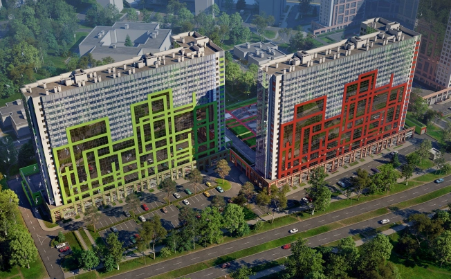 . Вариант № 1544, 6, площадь - от от 23 м² квм, цена от 5 494 800 ₽ рублей