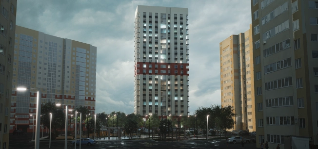 . Вариант № 2081, 1, площадь - от от 44 м² квм, цена от 3 799 290 ₽ рублей