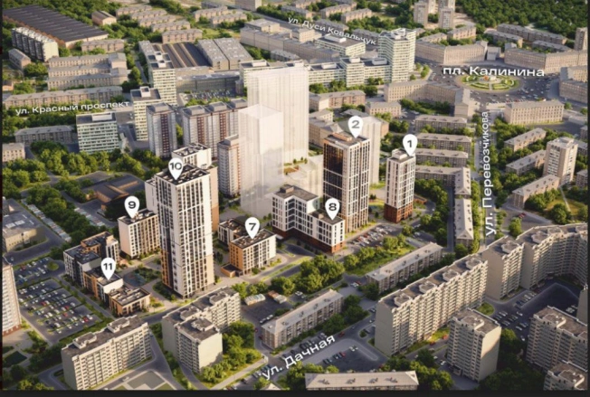 Жилые комплексы в регионе Новосибирская область. Вариант № 2402, 3, цена 6550000 рублей