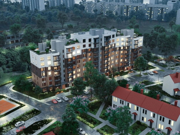 . Вариант № 3421, 10, площадь - от за 39.6 м² квм, цена  рублей