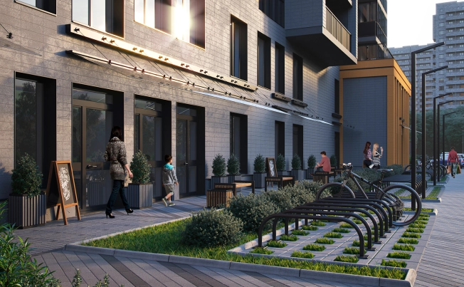 . Вариант № 458, 5, площадь - от за 21.7 м² квм, цена  рублей