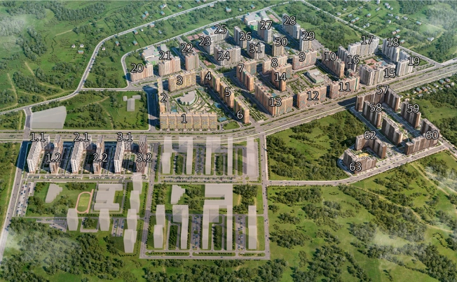 . Вариант № 153, 6, площадь - от от 23 м² квм, цена от 4 410 998 ₽ рублей