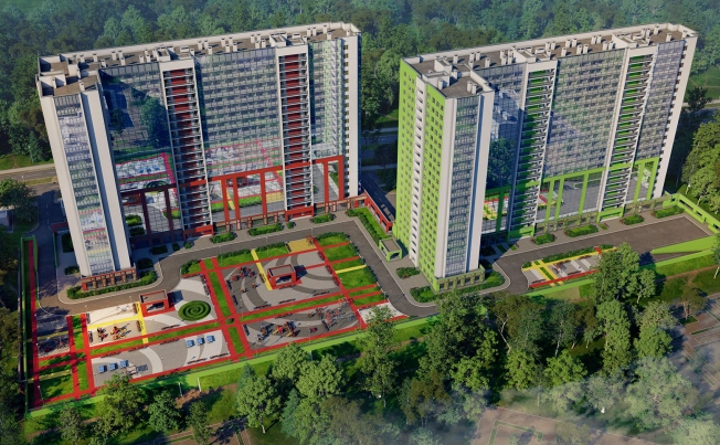 . Вариант № 522, 3, площадь - от за 21.5 м² квм, цена  рублей